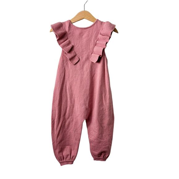 Zara Mauve Ruffle Romper - Picture 1 of 6